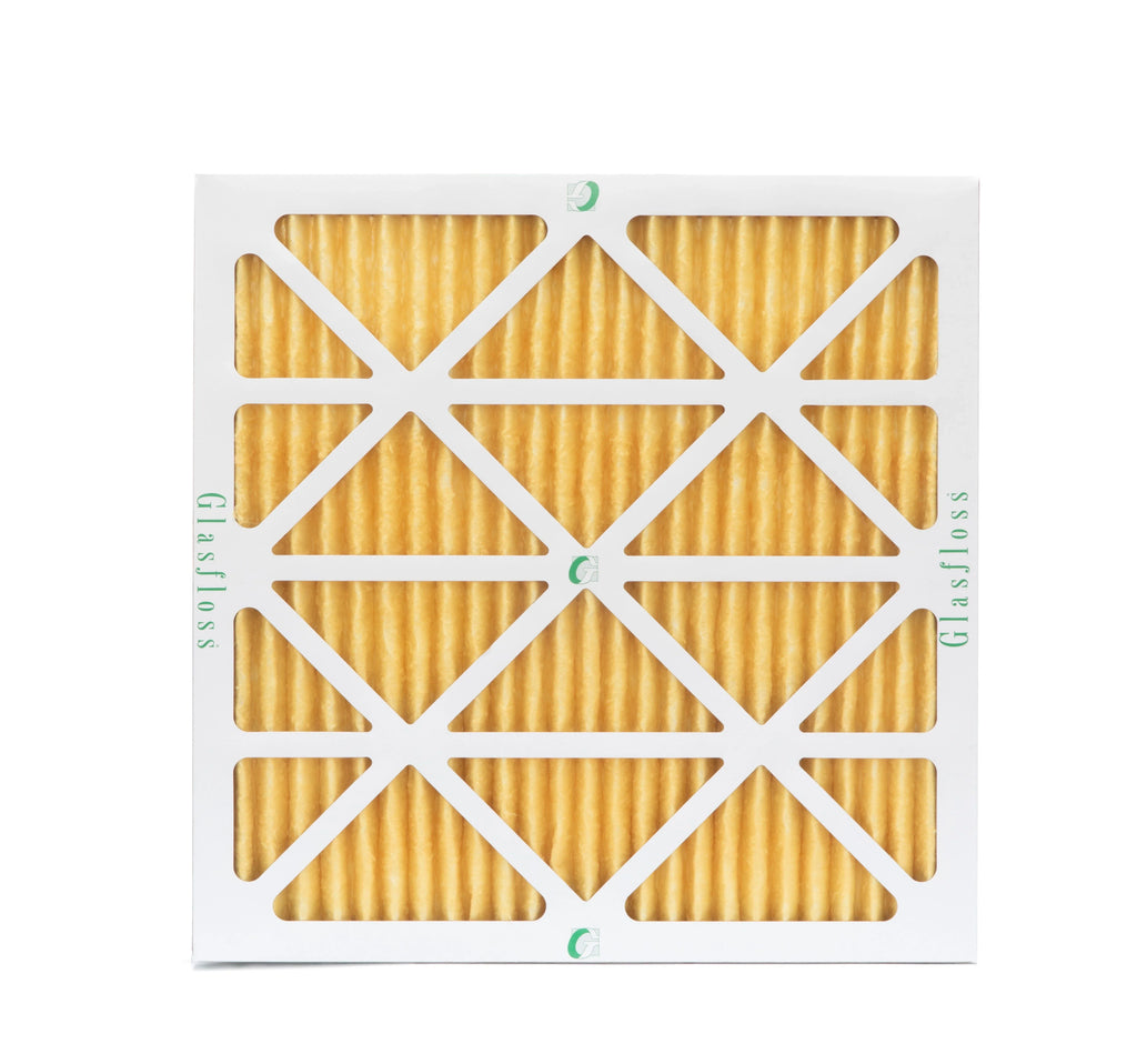 Actual Size: 21-1/2 x 21-1/2 x 7/8. 6 Pack of 22x22x1 MERV 11 Pleated Air Filters by Glasfloss