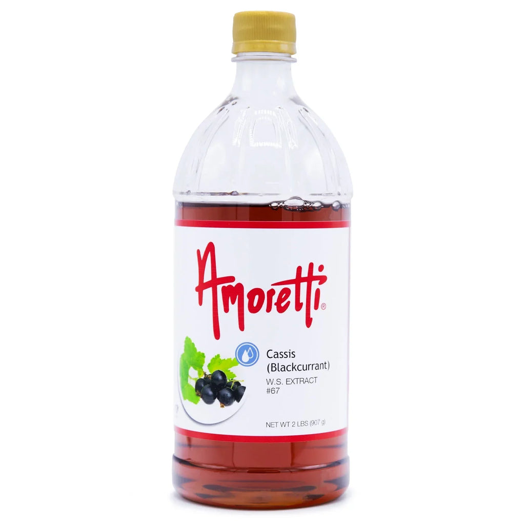 Amoretti - Cassis (Blackcurrant) Extract moisture Soluble 4 oz - Highly Concentrated & Perfect For Pastry, Savory, Brewing, and more, Preservative Free, Vegan, Kosher Pareve, Keto Friendly