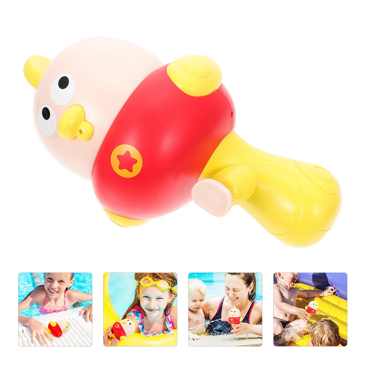 4pcs Interesting Squirt Shooter Wear-protected aqua Toy Interactive Squirt Toy Kids Supply