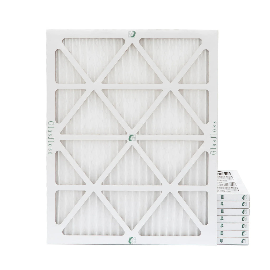 ( 8 Pack ) Replacement filters for Carrier, Payne, & Bryant. 21-1/2 x 23-5/16 x 1 MERV 10 Pleated AC Furnace Air Filters by Glasfloss Industries