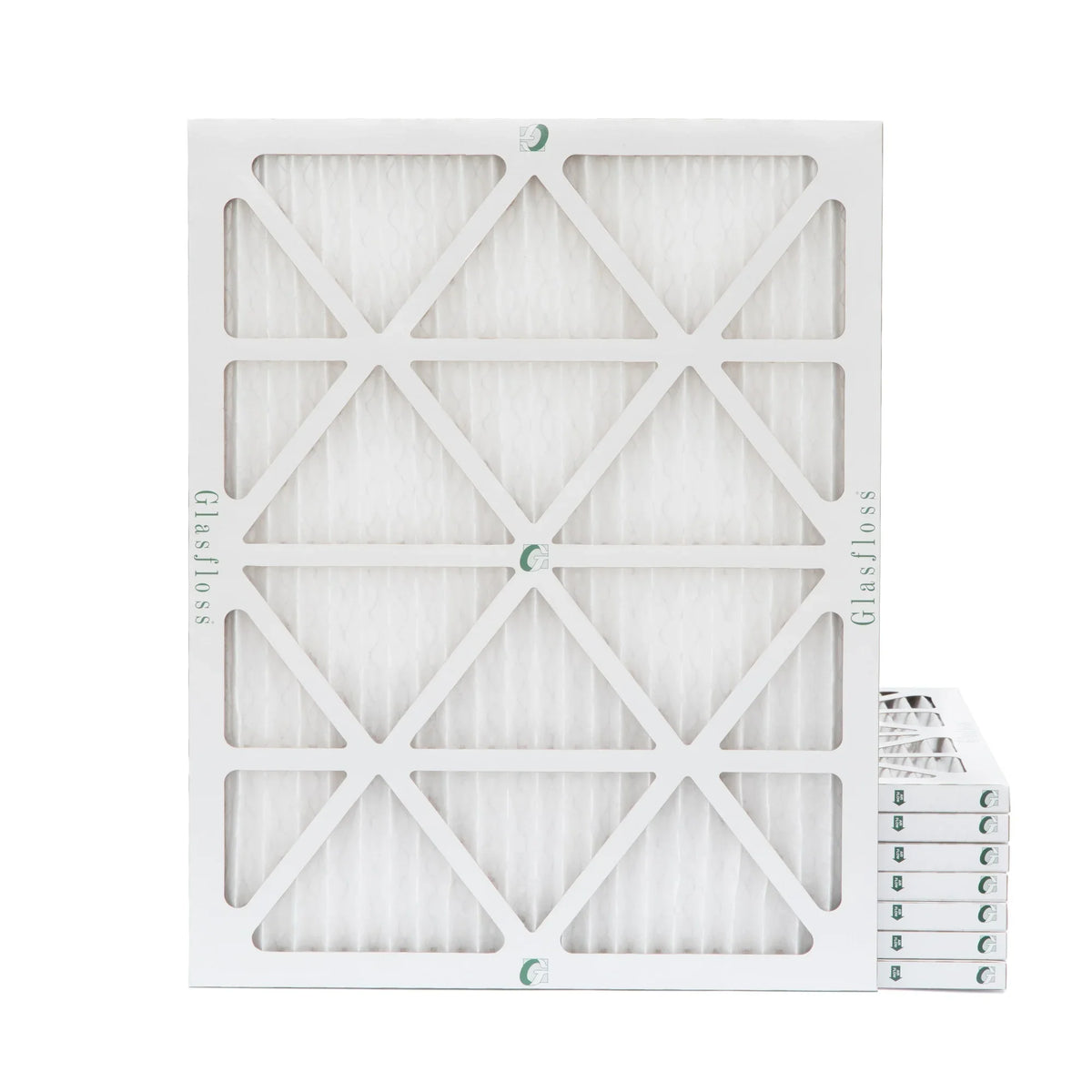 ( 8 Pack ) Replacement filters for Carrier, Payne, & Bryant. 21-1/2 x 23-5/16 x 1 MERV 10 Pleated AC Furnace Air Filters by Glasfloss Industries