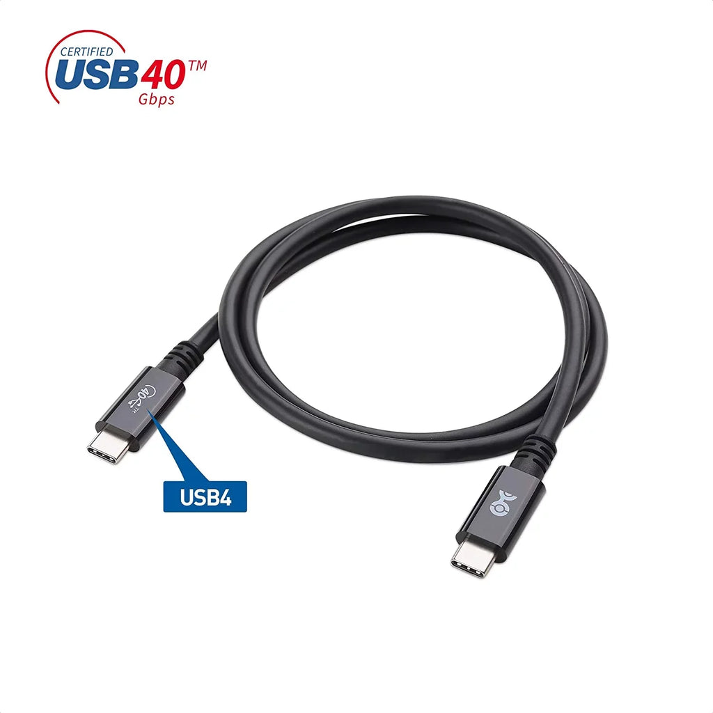 [USB-IF Certified] Cable Matters USB4 Cable 2.6 ft with 40Gbps Data, 8K Video Support, and 100W Charging, appropriate with Thunderbolt 4 Thunderbolt 3, USB C for MacBook,  XPS, Surface Pro and More