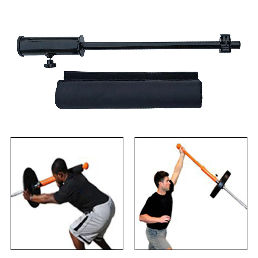 Fitness Barbell Deadlift Training Handle Attachment Exercise for 2 inch Bar Landmine Attachment for Weight Lifting Triceps Biceps Accs Bar with protector
