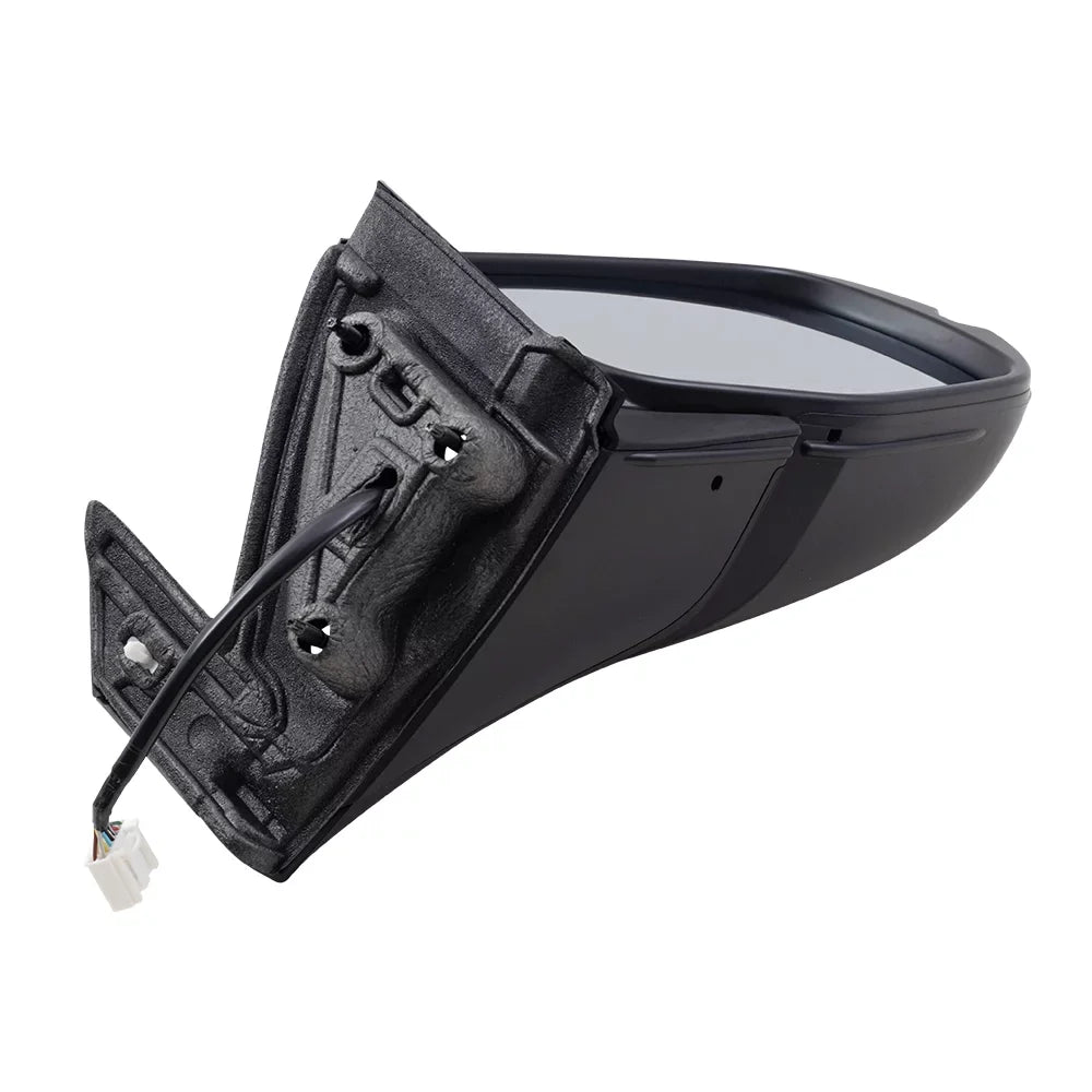 Brock Aftermarket Replacement Passenger Right Power Door Mirror Assembly Paint To Match Black Manual Folding With Heat-Signal-Memory Without Auto Dimming-Side View Camera