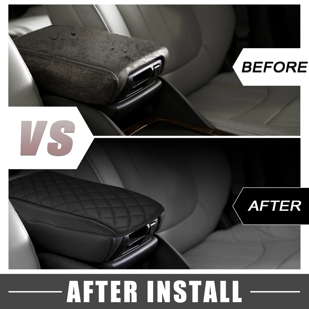 Unique Bargains Car Center Console Pad Waterproof Armrest Seat Box shield Protector for  Bronco Sport 2020-2023 Black