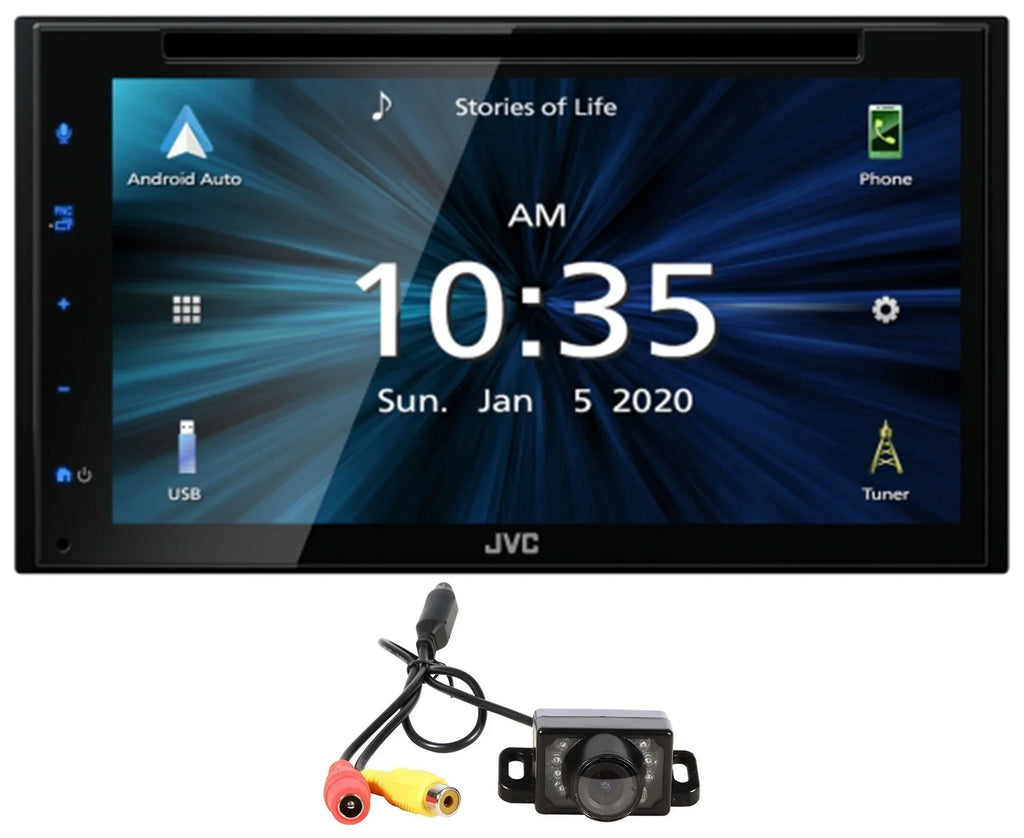 JVC KW-V66BT 6.8" CD/DVD Player  Carplay Bluetooth Android Receiver+Camera