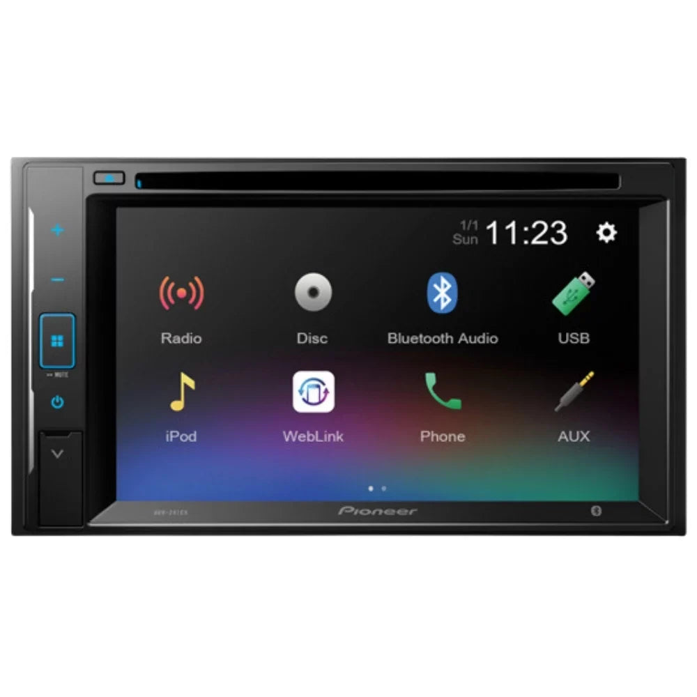 KIT4854 Bundle for 2002-2004 Chevrolet S-10 Pickcup W/ Pioneer AVH-241EX Double DIN Car Stereo with Bluetooth/Backup Camera/Install Kit/in-Dash DVD/CD AM/FM 6.2" Touchscreen Digital Media Receiver