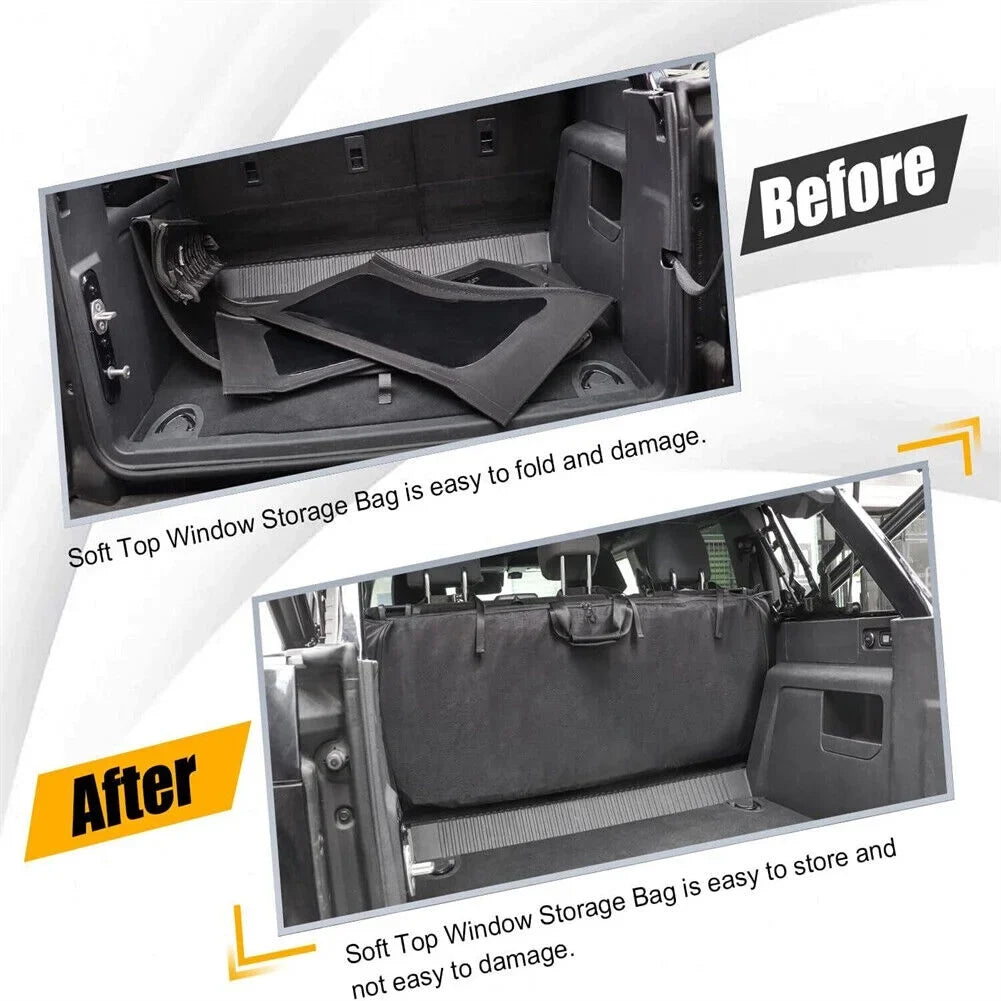 600D Soft Top Window Storage Bag For  Bronco Accessories 2021 2022 4 Door