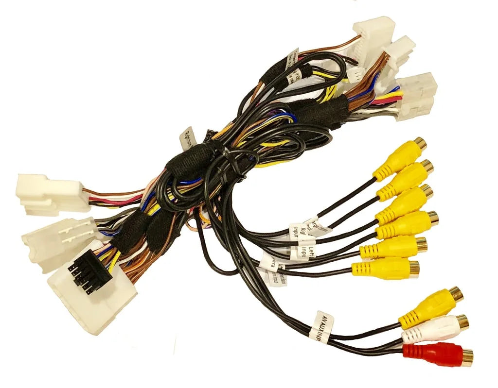 Crux RFM-TUN Multi View Integration Interface with A/V Input and Side Mirror Mounted Cameras for  Tundra