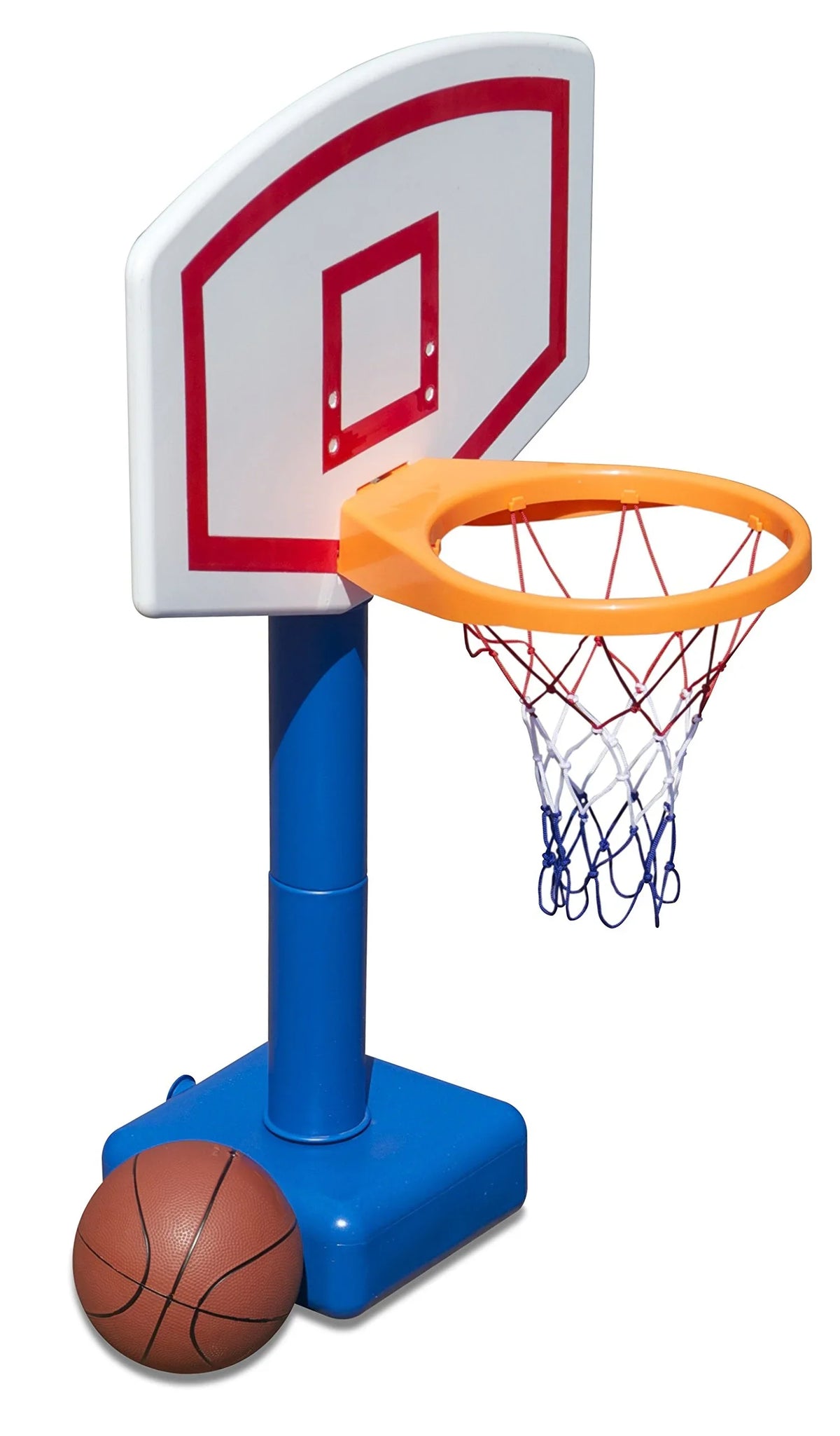 Pool Basketball Hoop Poolside Standing Introductory Game For Kids & Adults Swimming Splash Hoops Games With Midsize moisture Basketball, Toy For Pools, Outdoor Summer