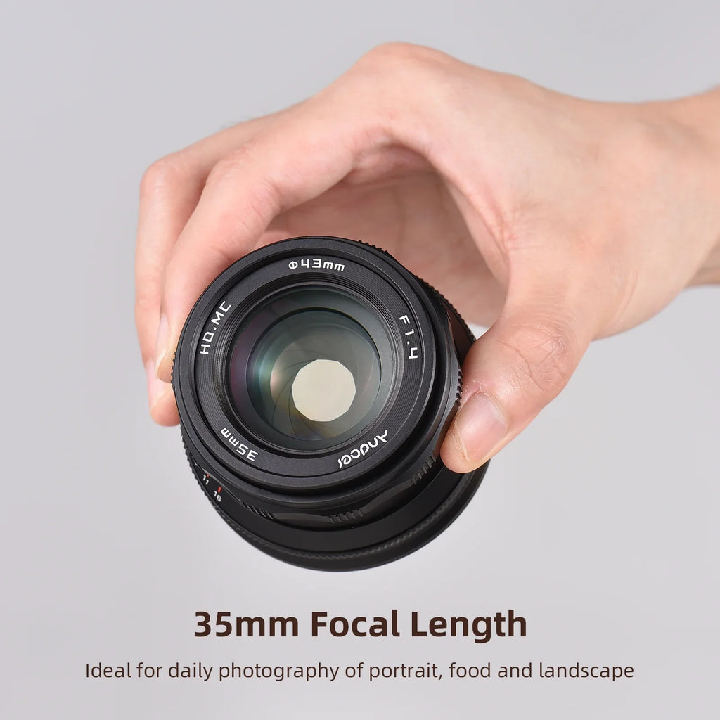 Dcenta Full Frame Camera Lens with Large Aperture Manual Focus for  A7/A7II/A7R/A7RII/A7S/A7SII/A6500/A6300