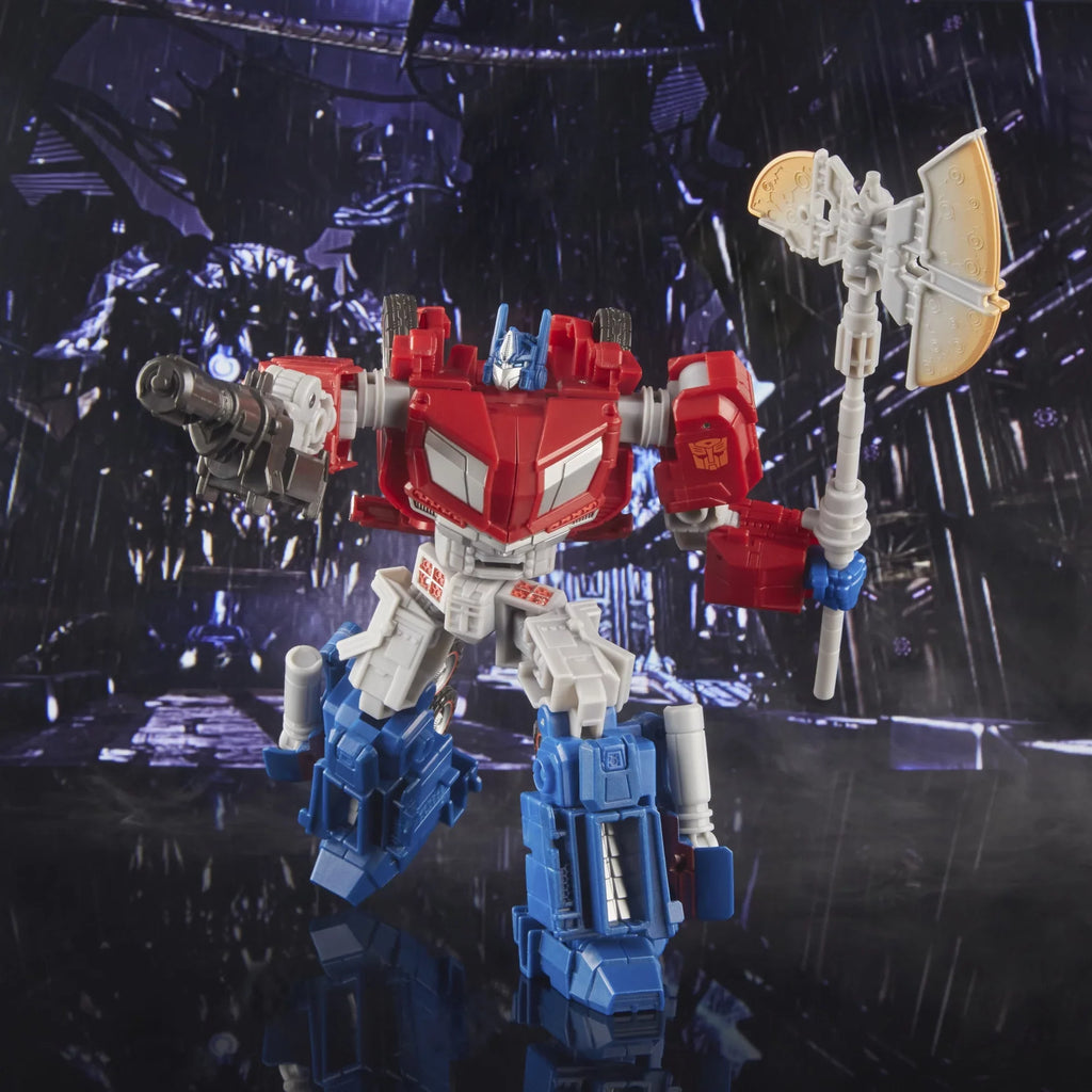 Transformers Studio Series Voyager 03 Gamer Edition Optimus Prime Converting Action Figure (6.5”)