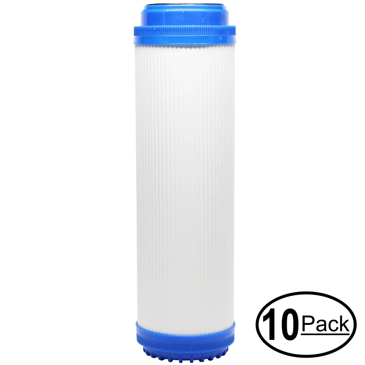 10-Pack Replacement for H2O Distributors H2O-UCF-01 Granular Activated Carbon Filter - Universal 10-inch Cartridge for H2O Distributors Single Stage Under Sink System - Denali Pure Brand