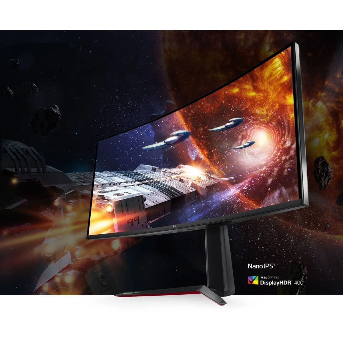 34" 160Hz (Overclock) Nano IPS UltraWide QHD Gaming Monitor AMD FreeSync Premium & G-SYNC appropriate 3440 x 1440 (2K) 2 x HDMI, DisplayPort, USB 3.0 UltraGear 34GN85B-B