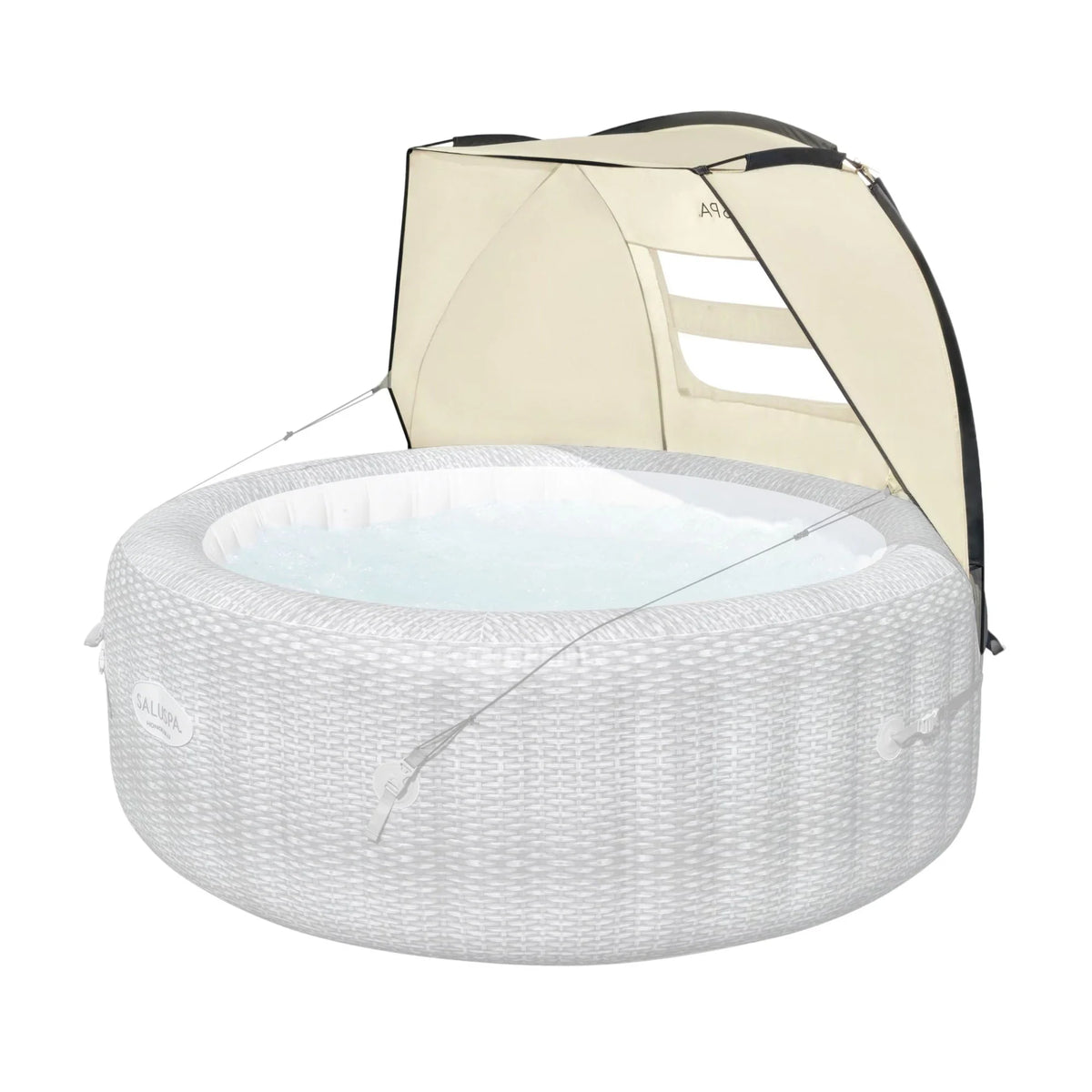 Bestway SaluSpa Sun Shade Canopy with Aruba SaluSpa Inflatable Hot Tub