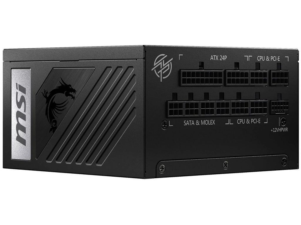 MSI - MPG A1000G PCIE 5.0, 80 GOLD Full Modular Gaming PSU, 12VHPWR Cable, 4080 4090 ATX 3.0 appropriate, 1000W Power Supply