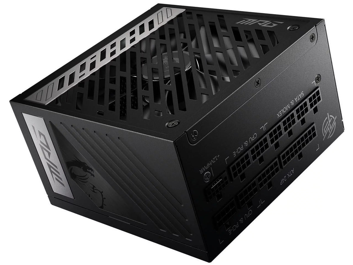 MSI - MPG A1000G PCIE 5.0, 80 GOLD Full Modular Gaming PSU, 12VHPWR Cable, 4080 4090 ATX 3.0 appropriate, 1000W Power Supply