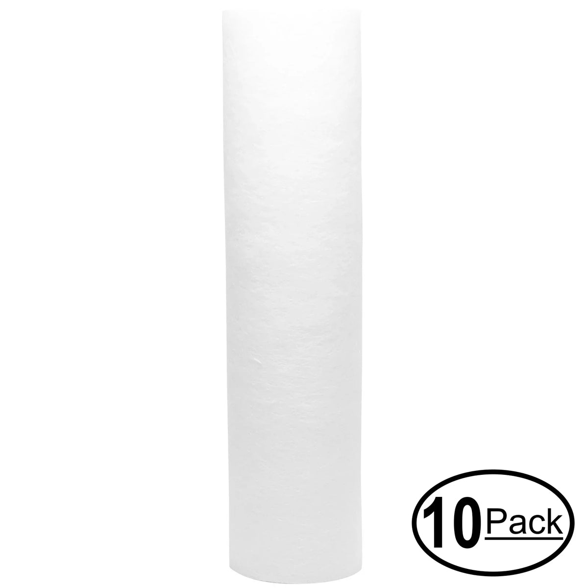 10-Pack Replacement for Crystal Quest CQE-CT-00110 Polypropylene Sediment Filter - Universal 10-inch 5-Micron Cartridge for CRYSTAL QUEST Mega Triple Filter system - Denali Pure Brand