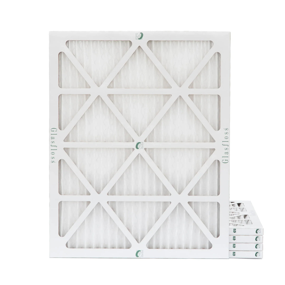 ( Quantity 5 ) Exact Size: 15-1/2 x 19-1/2 x 7/8. 16x20x1 MERV 10 Pleated HVAC Air Filters by Glasfloss