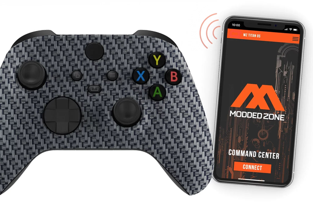 COD Warzone. "Carbon" Xbox One X SMART Custom Rapid Fire Modded Controller.FPS mods