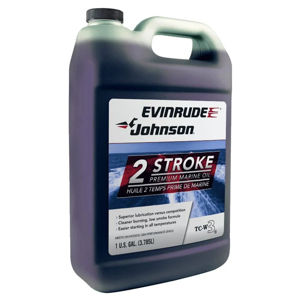 Evinrude Johnson Outboard Premium Mineral 2-Stroke Engine Oil, 1 Gallon
