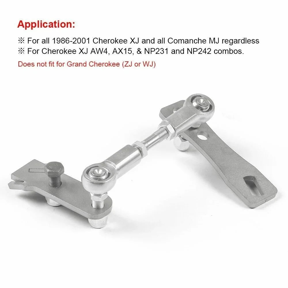 Transfer Case Linkage Kit For 1986-2001 Jeep Cherokee XJ/Comanche MJ