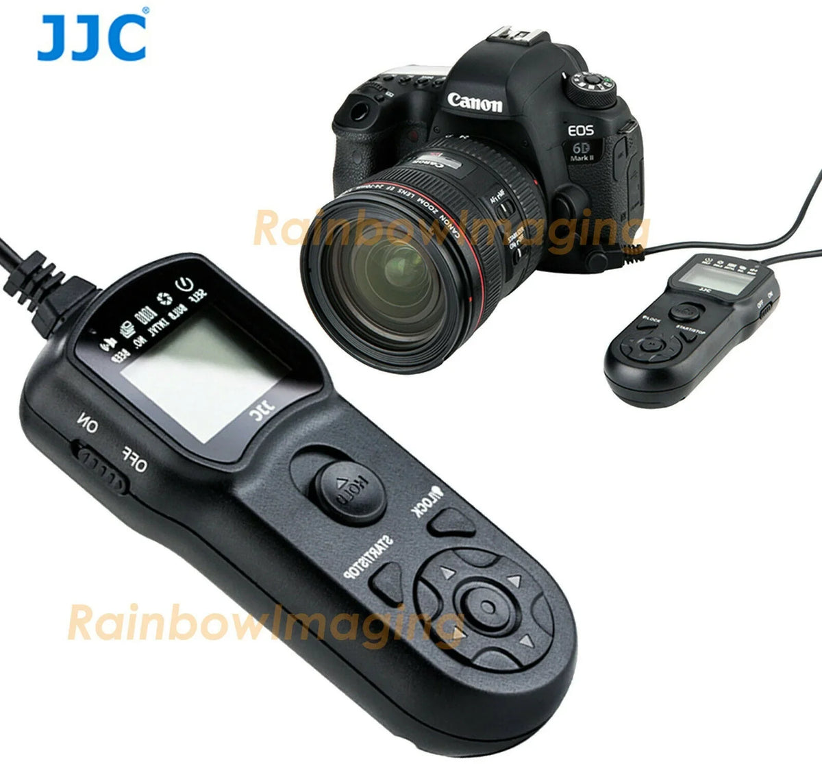 JJC TM-A Intervalometer Timer Remote Shutter Cord for  EOS 1D 1D C 1D Mark II III IV II N 1Ds Mark II III 1D X 1D X Mark II 5D Mark II III IV 5DS 5DS R 6D 6D Mark II 7D 7D Mark II 50D EOS R5