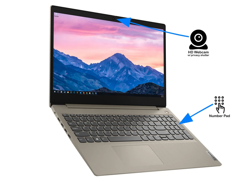 IdeaPad 3i Laptop, 15.6" FHD Display,  Core i3-1115G4 Upto 4.1GHz, 12GB RAM, 256GB NVMe SSD, HDMI, Card Reader, Wi-Fi, Bluetooth, Windows 11 Home S