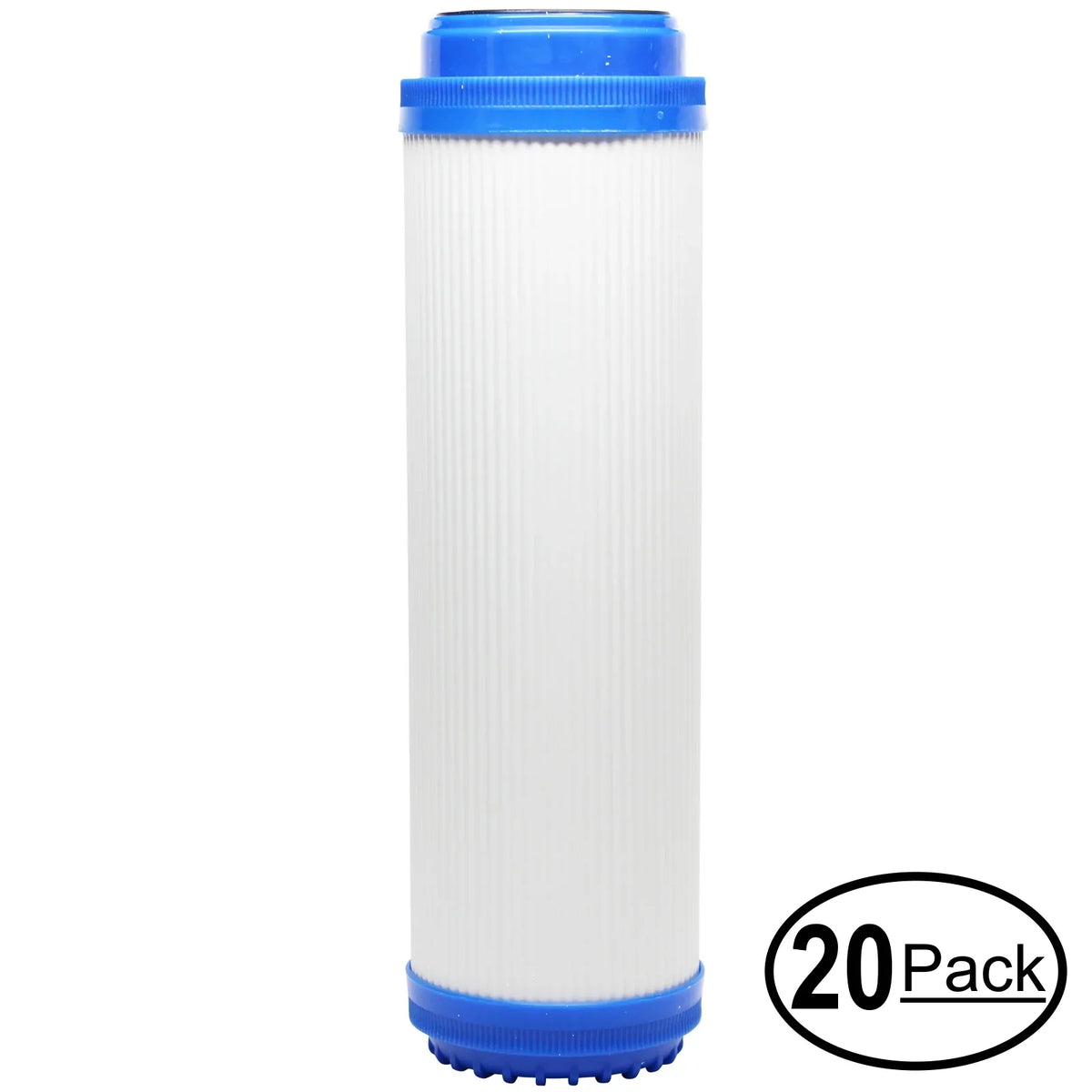 20-Pack Replacement for OmniFIlter OB1 Granular Activated Carbon Filter - Universal 10-inch Cartridge for OmniFIlter moisture Filter Unit - Model OB1 - Blue Tank - Denali Pure Brand