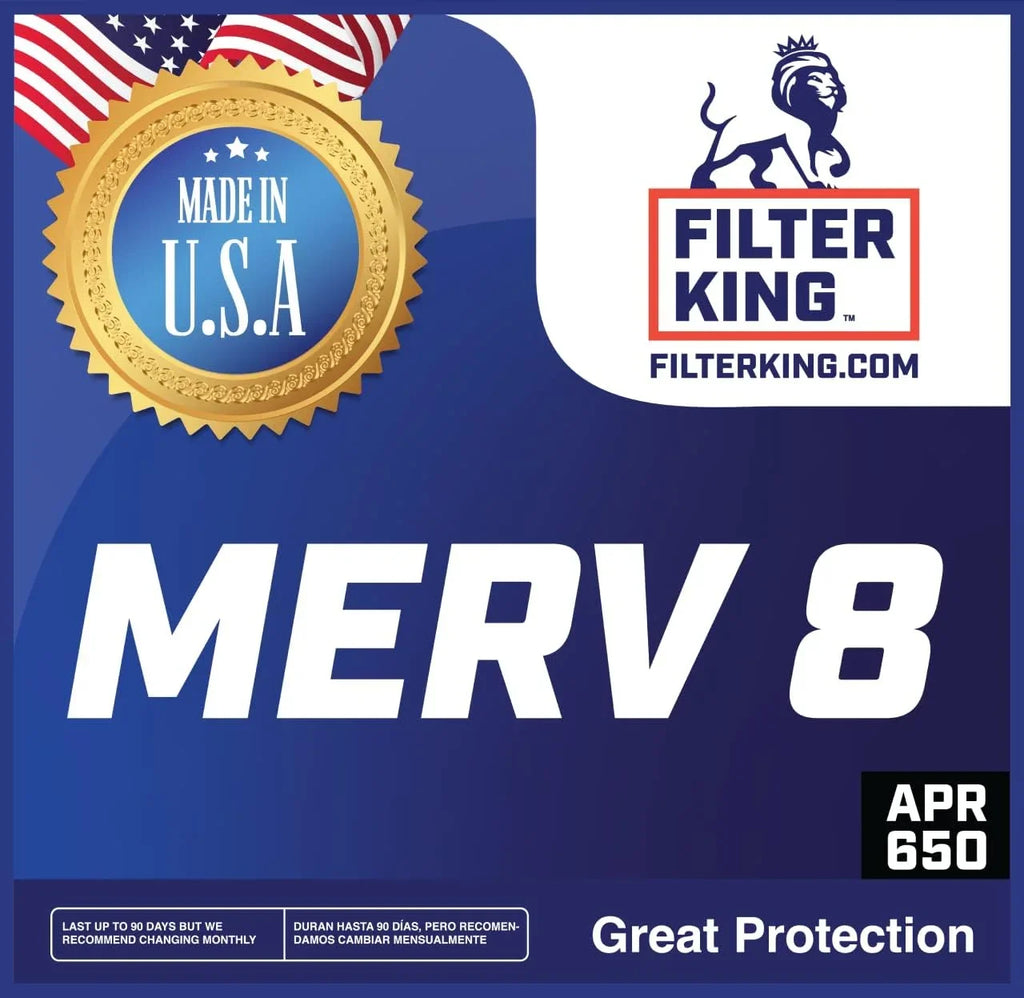 Filter King 15.5x53.5x1 Air Filter | 4-PACK | MERV 8 HVAC Pleated A/C Furnace Filters | MADE IN USA | Actual Size: 15.5 x 53.5 x .75"