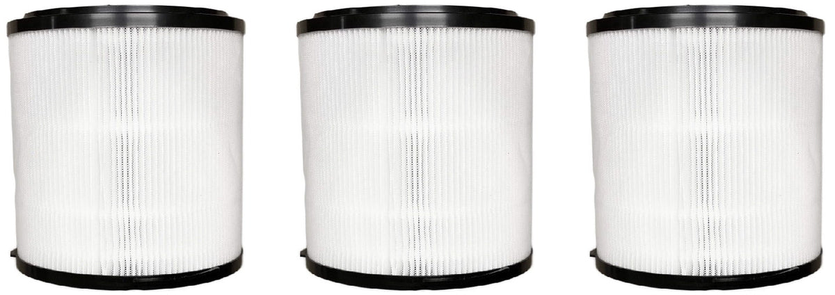 Nispira 3-in-1 True HEPA H13 Filter Replacement matching with SilverOnyx 5-Speed Black 16" Air Purifier with Ionizer and UVC Sanitizer Model 8541832765 500 sq ft 3 Filters