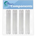 4-Pack BBQ Grill Heat Shield Plate Tent Replacement Parts for Part Number 97451 - matching Barbeque Stainless Steel Flame Tamer, Guard, Deflector, Flavorizer Bar, Vaporizer Bar, Burner shield 16 1/8"