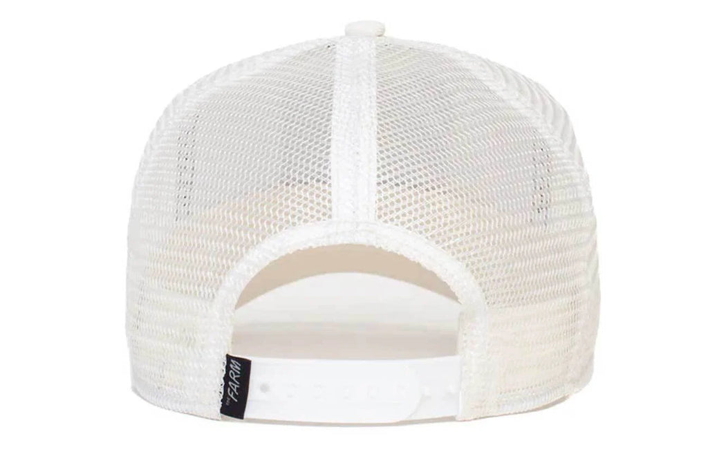 The White Tiger Trucker Cap, White. Goorin Bros