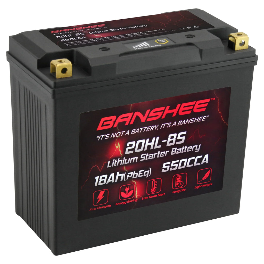 Banshee YTX20L-BS LiFePO4 Motorsports Battery suitable with CAN-AM Outlander 1000 EFI XT-P 2013 to 2016