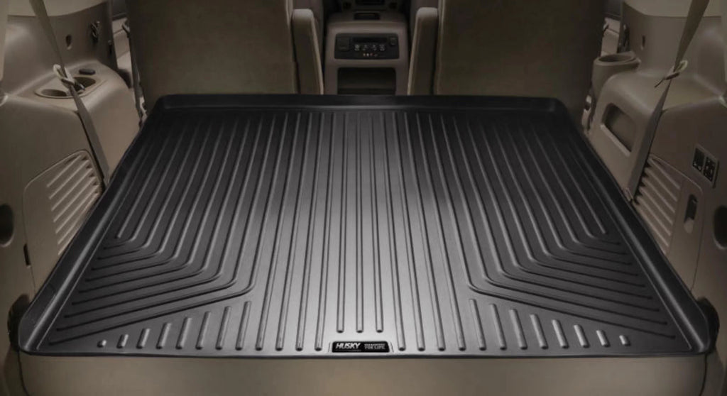 Husky by RealTruck Weatherbeater Series Cargo Liner Black appropriate with 07-12 Chevrolet Tahoe/07-12 GMC Yukon; w/ or w/o 3rd row Seat