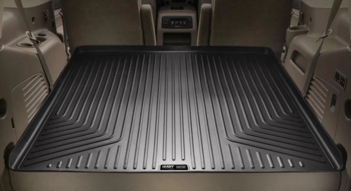 Husky by RealTruck Weatherbeater Series Cargo Liner Black appropriate with 07-12 Chevrolet Tahoe/07-12 GMC Yukon; w/ or w/o 3rd row Seat