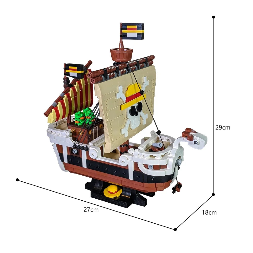 Going Merry craft Building Block Sets Maritime Adventures Anime Pirate Ship Brick Toy Model for Kids Adults