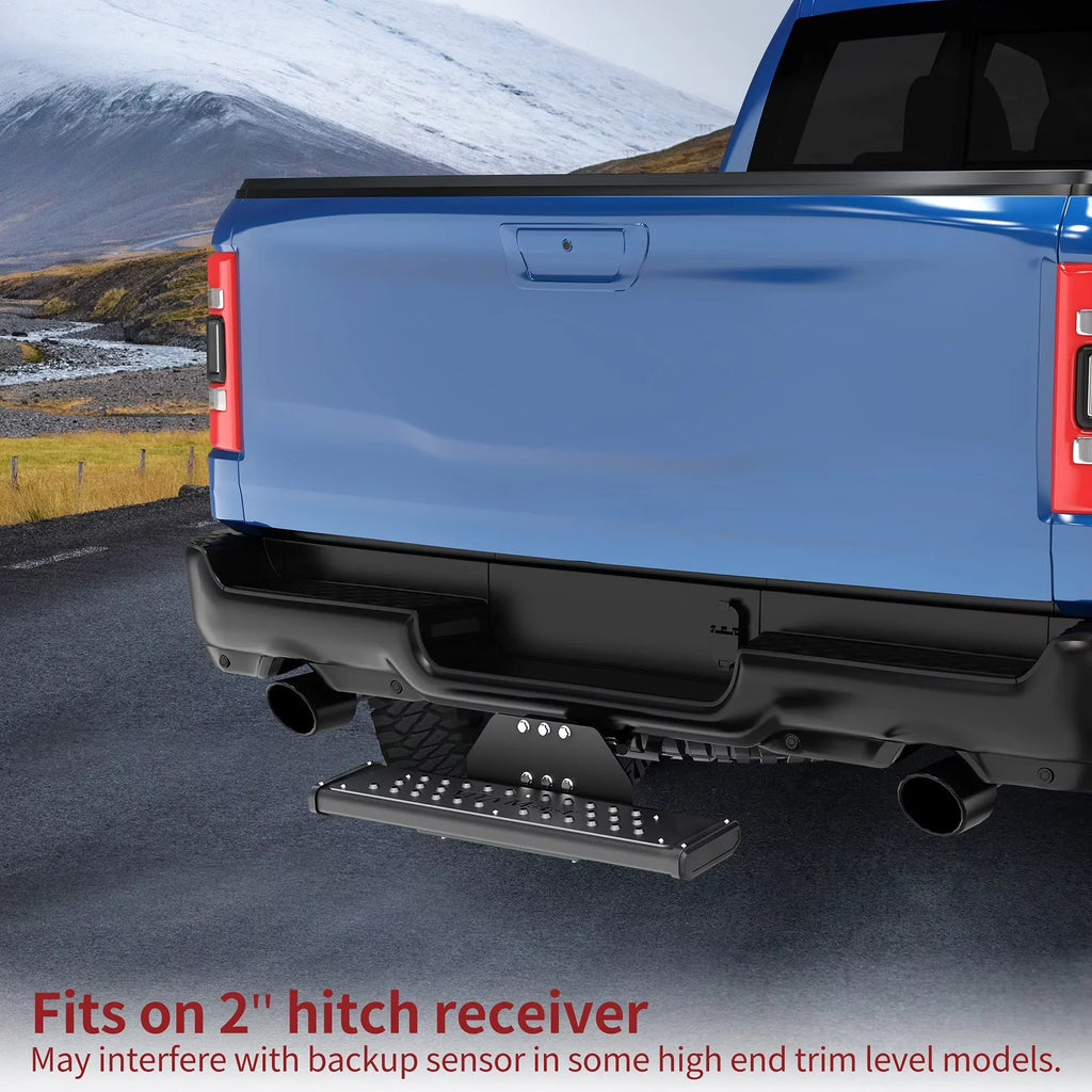 Ledkingdomus Running Board Rear Bumper Trailer Towing Hitch Step Bar Guard for 2" Receiver 27" W X 6.5" Fits select: 2015 LEXUS RX 350 BASE/350 F-SPORT, 2013-2016  EXPLORER XLT