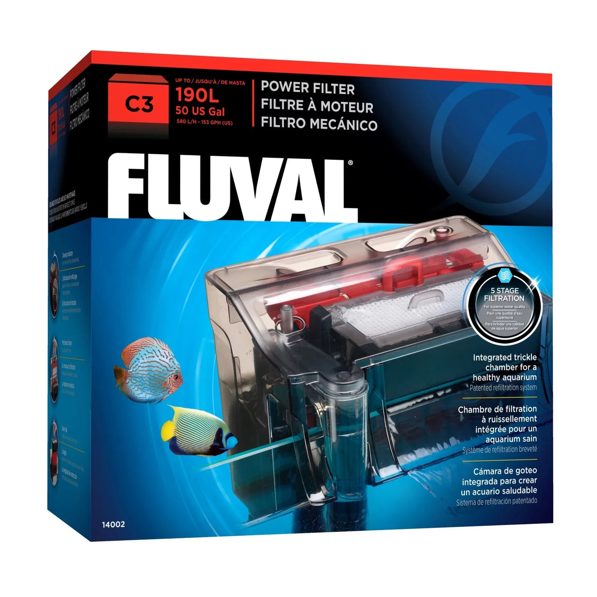 Fluval C3 Power Filter - 5 Stage Filtration