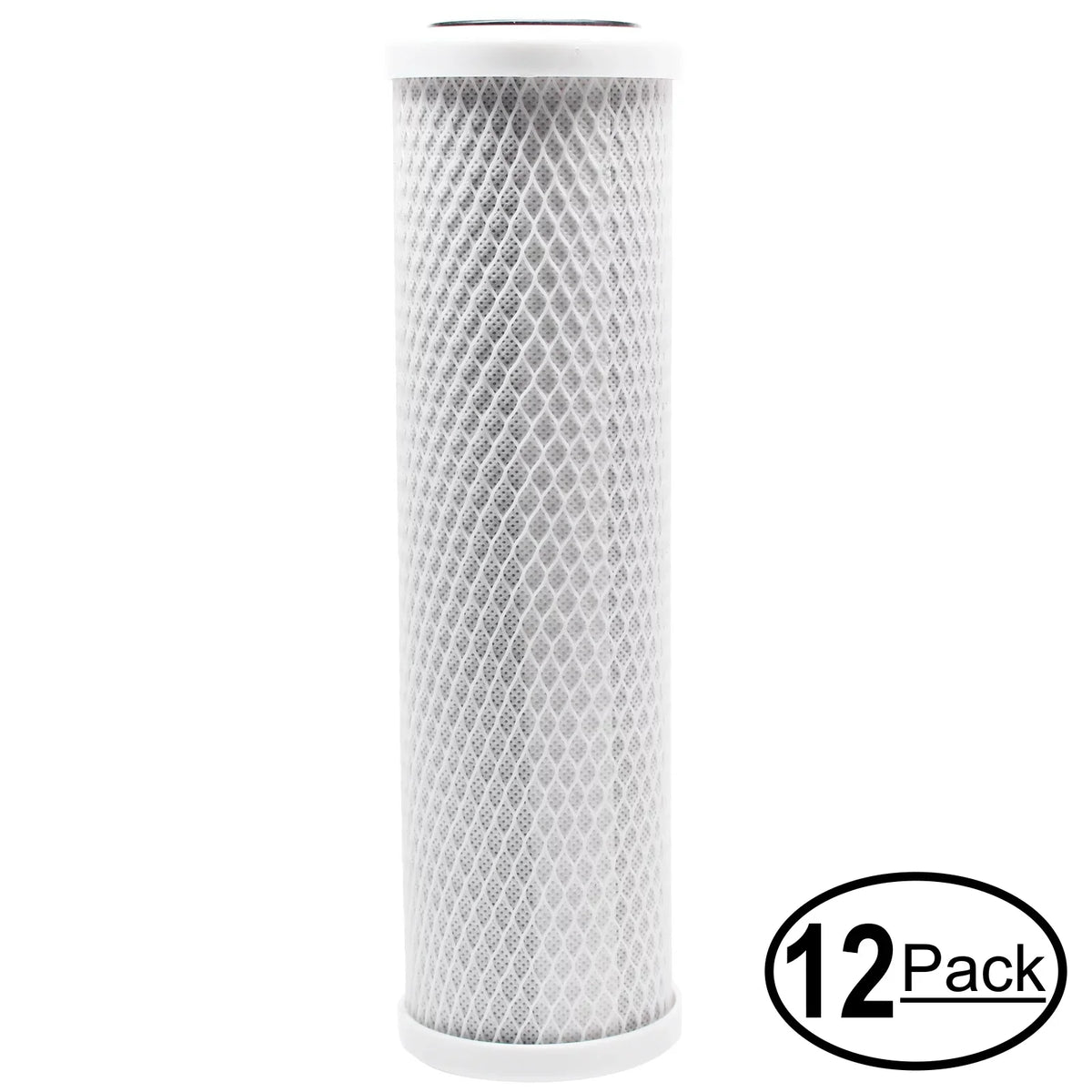 12-Pack Replacement for Captive Purity CP1331 Activated Carbon Block Filter - Universal 10 inch Filter for Captive Purity 35 GPD Deluxe RO/DI Filter System - Denali Pure Brand