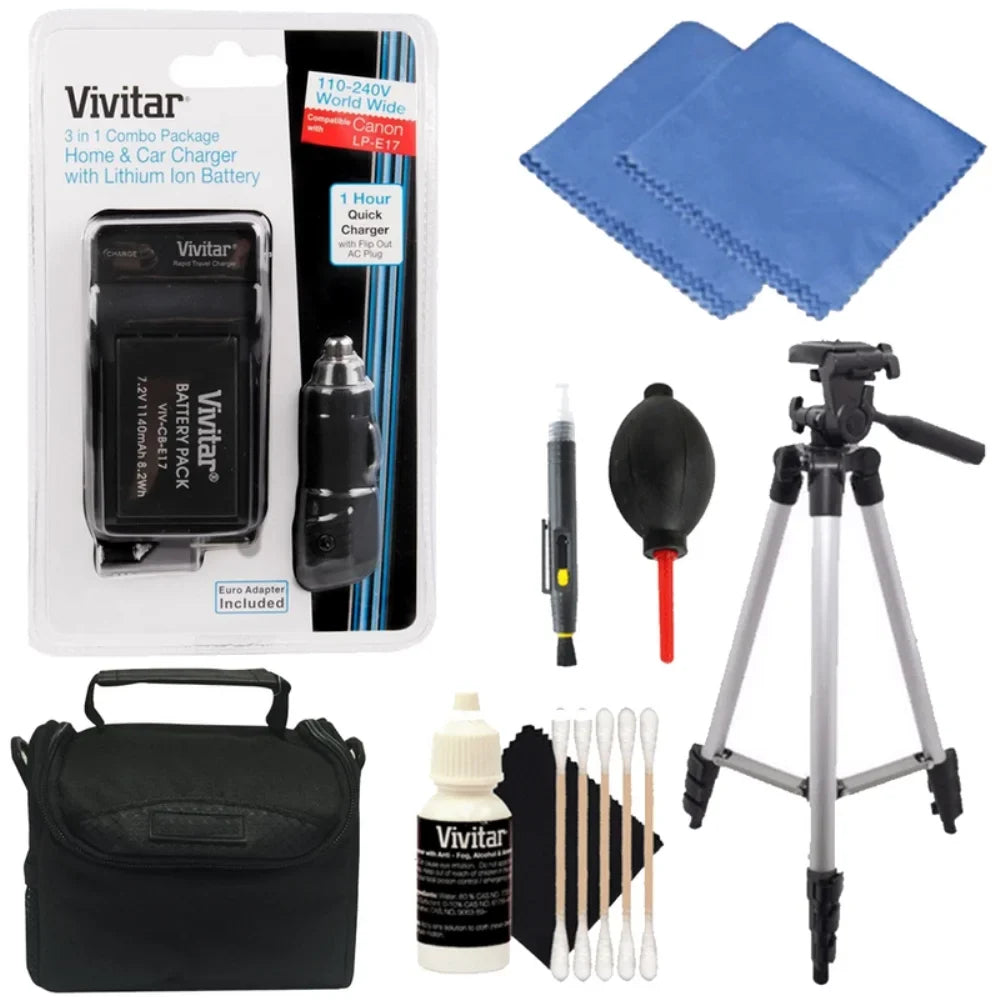 Vivitar (VIV-CBE17-KIT) Replacement Battery  LP-E17 Kit for  Rebel T6i, T6s, KISS X8i
