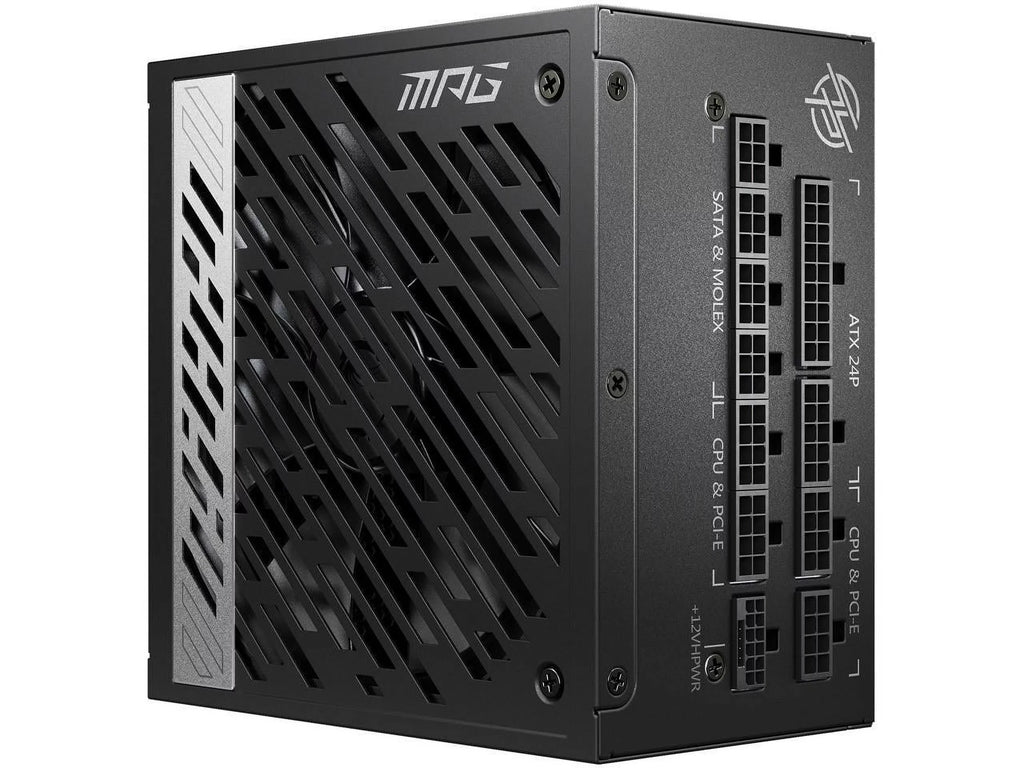 MSI - MPG A1000G PCIE 5.0, 80 GOLD Full Modular Gaming PSU, 12VHPWR Cable, 4080 4090 ATX 3.0 appropriate, 1000W Power Supply