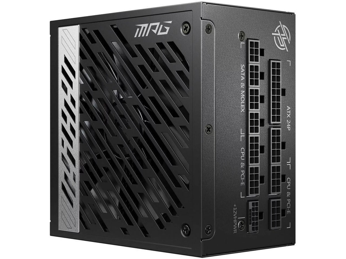 MSI - MPG A1000G PCIE 5.0, 80 GOLD Full Modular Gaming PSU, 12VHPWR Cable, 4080 4090 ATX 3.0 appropriate, 1000W Power Supply