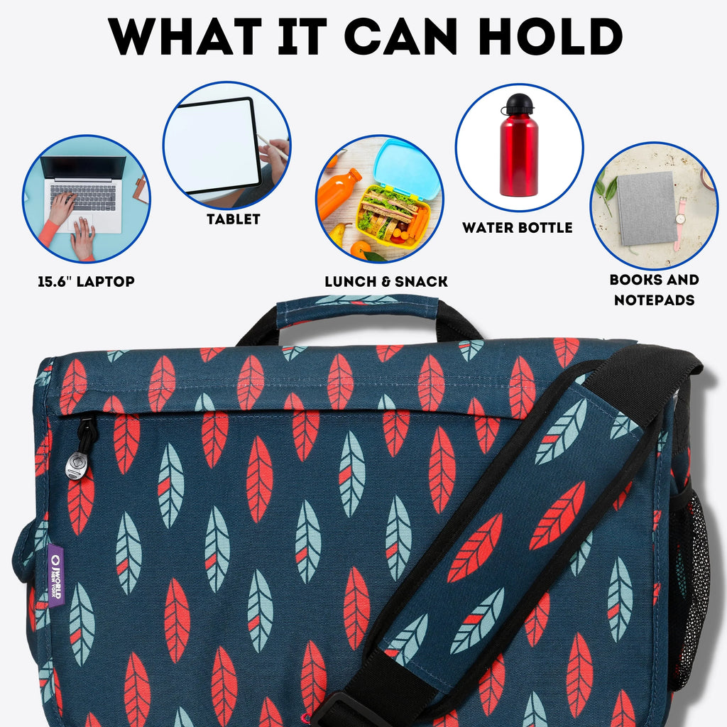 J World Unisex Thomas 16" Messenger Bag, Indi