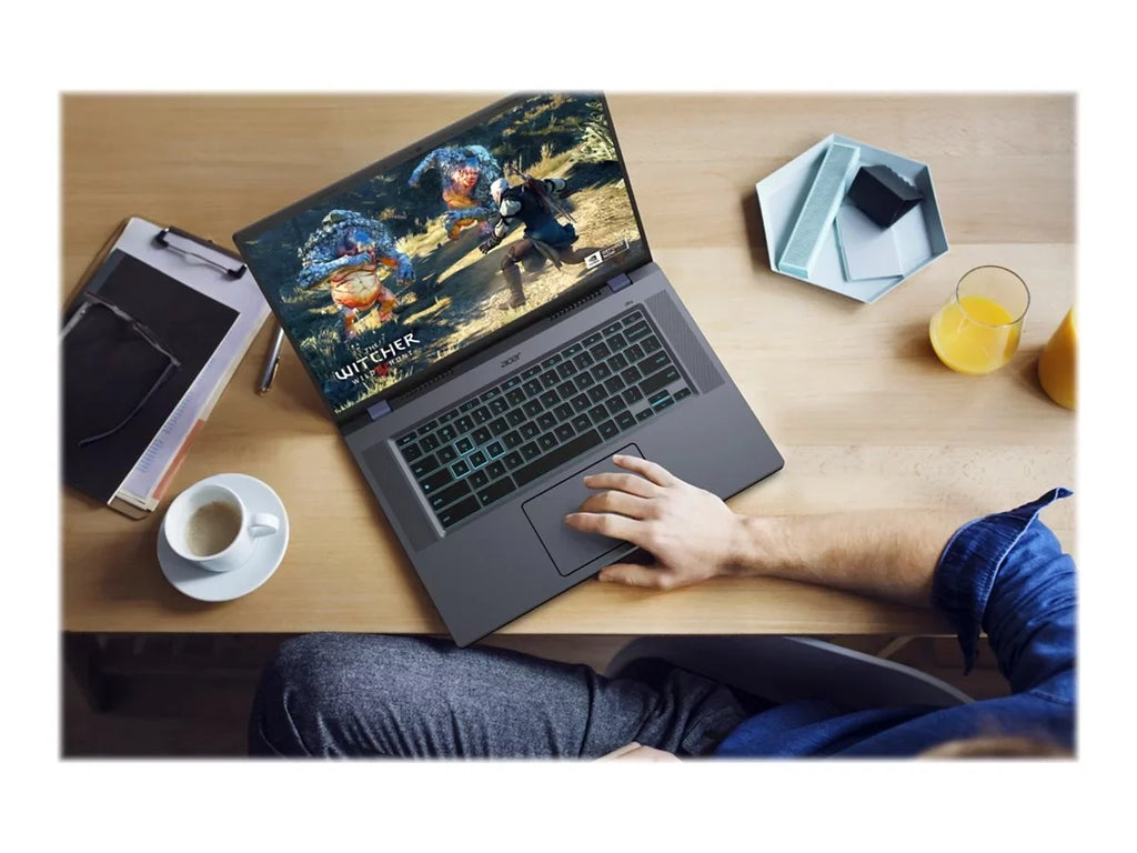 Chromebook 516 GE CBG516-1H -  Core i5 - 1240P / up to 4.4 GHz - Chrome OS -  Iris Xe Graphics - 16 GB RAM - 256 GB SSD NVMe - 16" IPS 2560 x 1600 (WQXGA) @ 120 Hz - Wi-Fi 6E - titanium gray - kbd: US