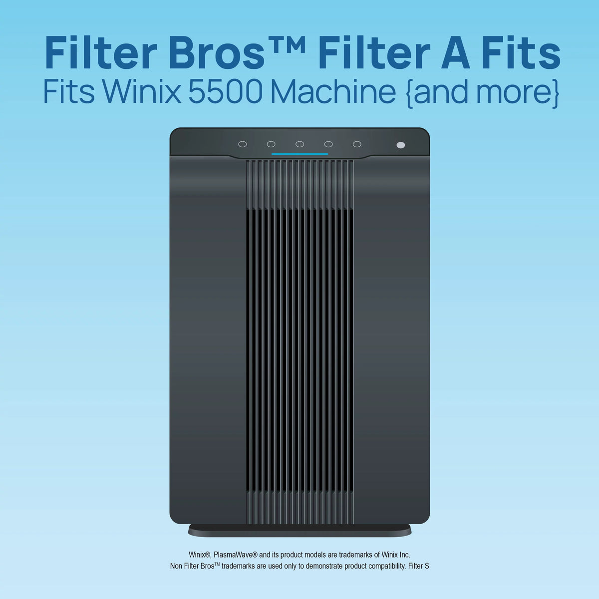 Filter Bros HEPA Replacement Filter A appropriate with Winix 115115 Plasmawave Series Home Air Purifiers 6300, P300, 5300, 5500, 5500-2, 5300-2, 6300-2, 9500, C535