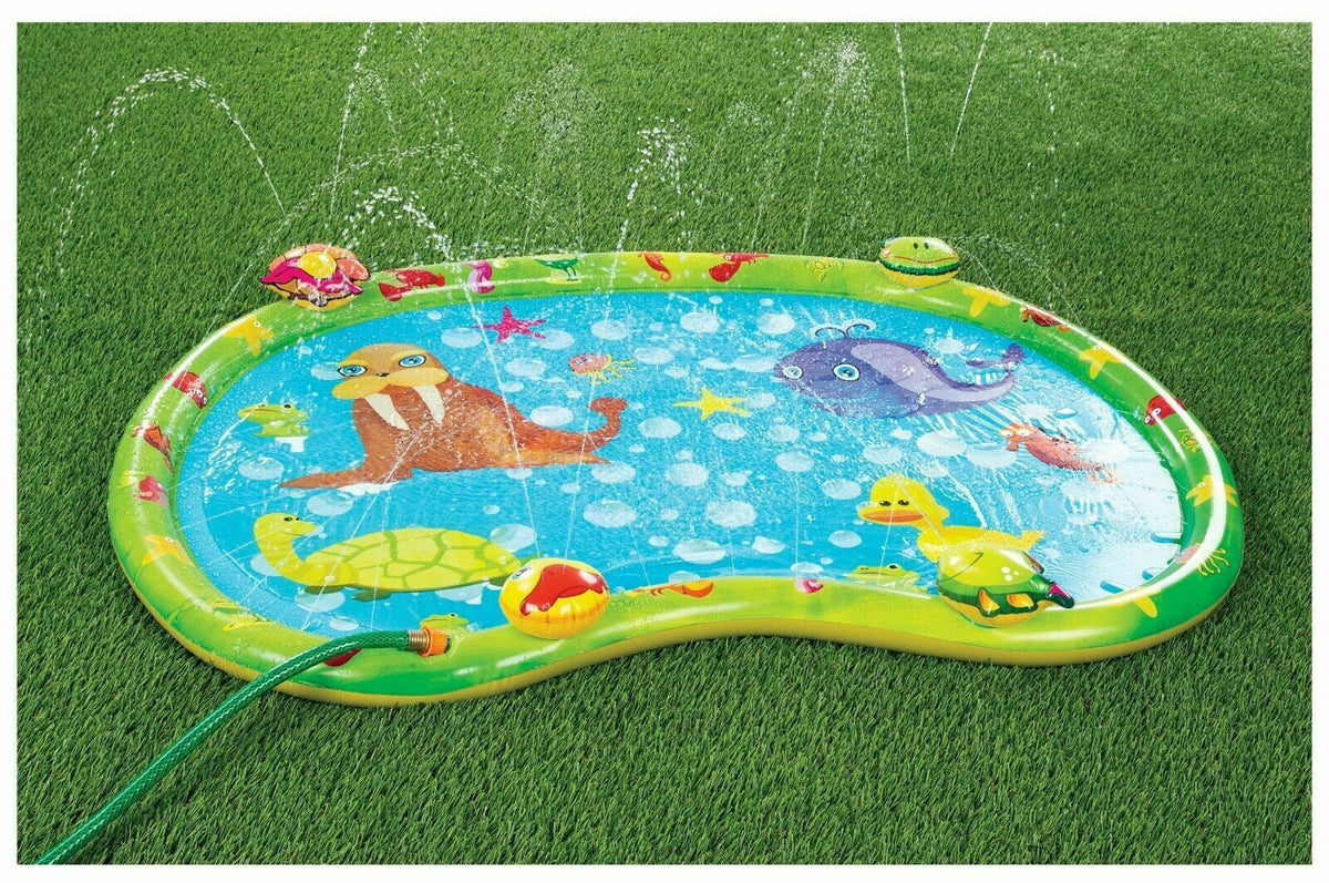 Sprinkler Splash Mat, Kids Pool, Outdoor Lawn aqua Toys, Splash Pad, Wading Swimming Pool, Inflatable Splash Sprinkler Pad