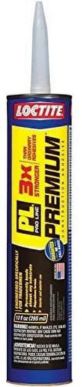 6 Pack by Loctite. 1390595 Loctite PL Premium Polyurethane Construction Adhesive 10 oz