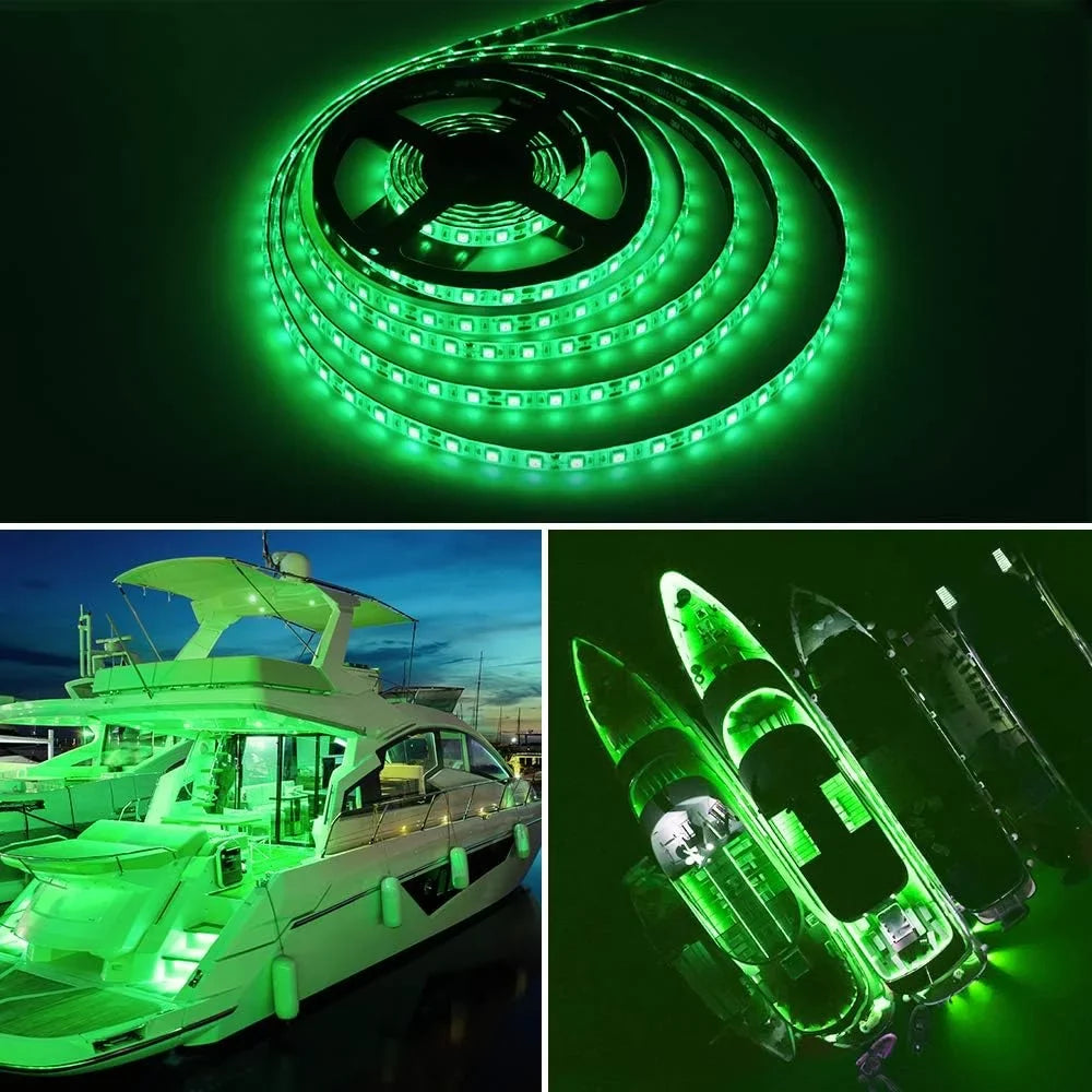 Pontoon craft Light, Marine Led Light Strip for Duck Jon Bass vessel Sailboat Kayak Flex Lighting for vessel Deck Light Accent Light Courtesy Interior Lights Fishing Night 12v