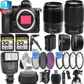 Z5 Mirrorless Camera with 50-250mm f/4.5-6.3 VR Lens + 35mm f/1.8 S Lens + 4 PC Macro Set + 3 PC Filter Set + 64GB + Flash + Handbag